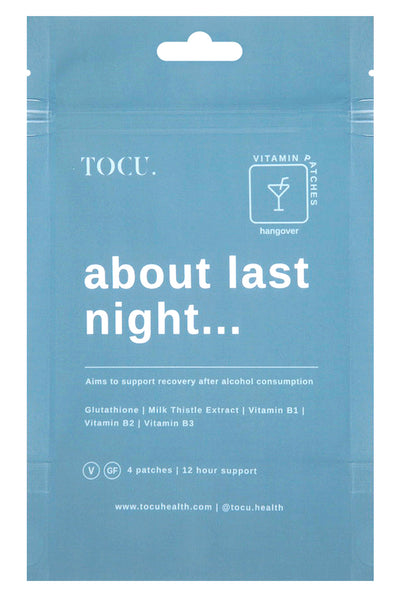 Tocu about last night vitamin hangover patch