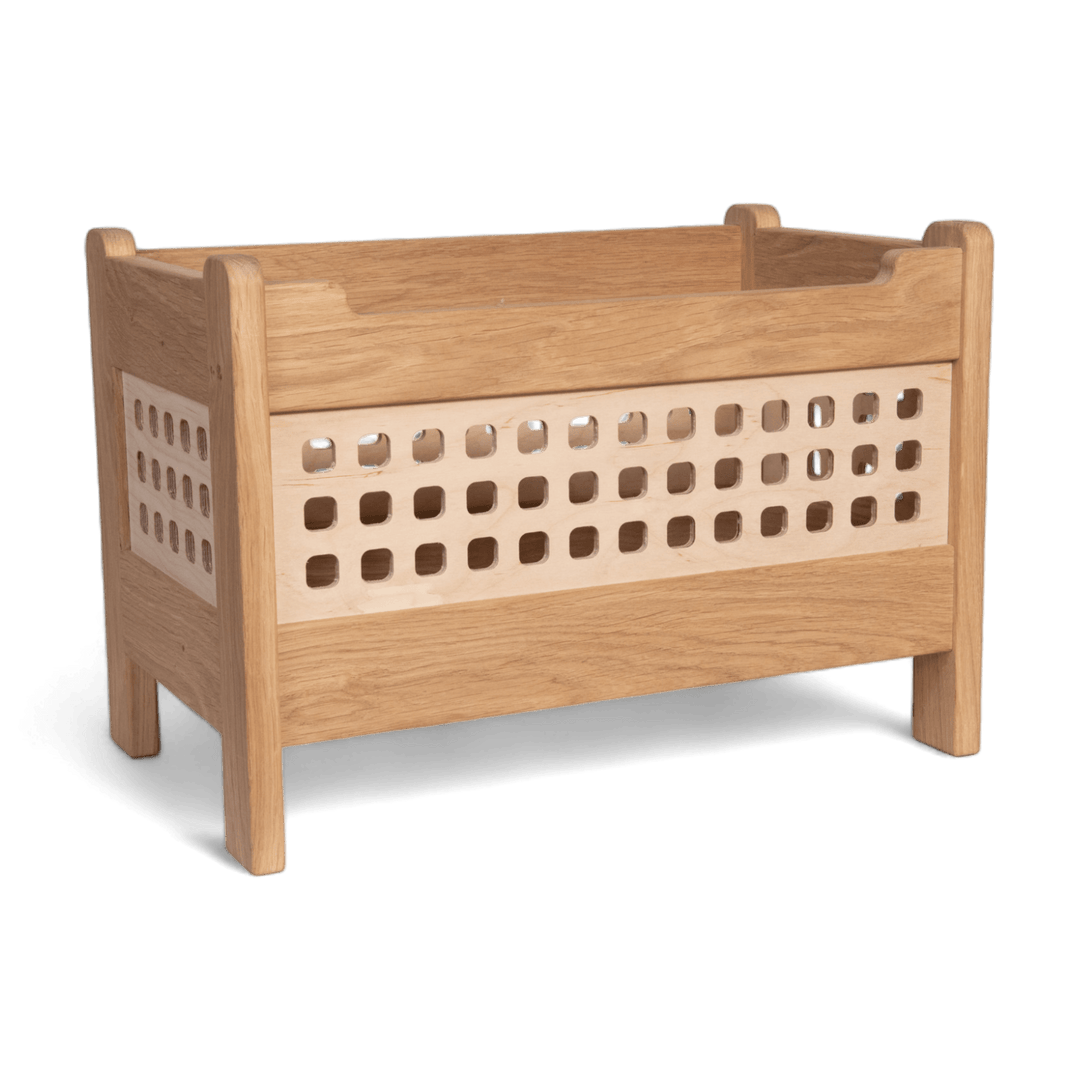 Solid oak toy box online