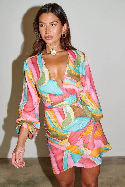 never fully dressed Multi Abstract Vienna Dress