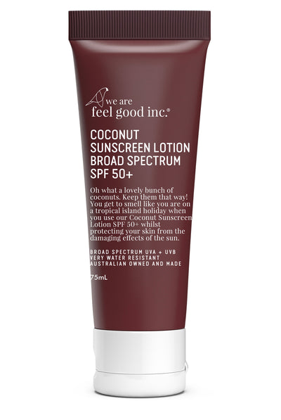We Are Feel Good Inc. Coconut Sunscreen Lotion SPF50+ 75ml 