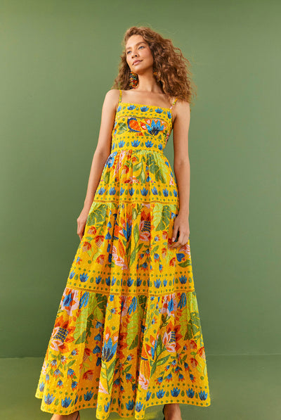 FARM Rio SUMMER GARDEN MAXI DRESS