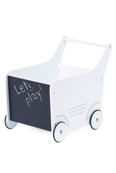 CuddleCo Wooden Toy Stroller - White