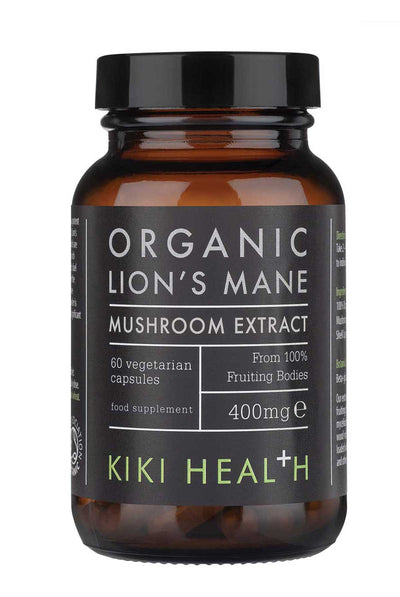 Kiki Health LION’S MANE EXTRACT, Organic – 60 Vegicaps