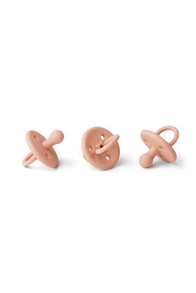 LIEWOOD PAULA PACIFIER 3 PACK - ROSE