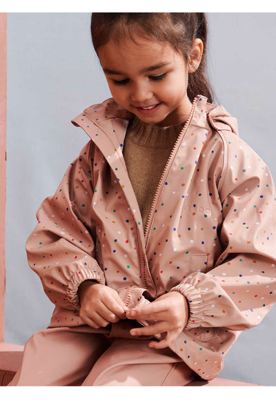 LIEWOOD MOBY RAINWEAR SET JUNIOR - CONFETTI/PALE TUSCANY MIX
