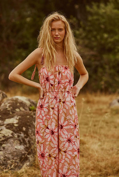 Sundress Lucinda Jumpsuit Riviera Linen Tan