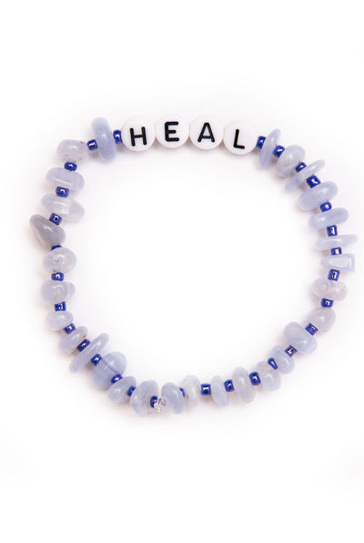 TBalance Heal - Blue Lace Agate Crystal Healing Bracelet