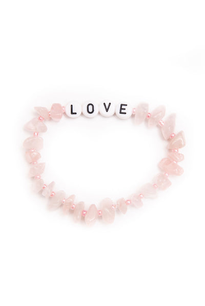 TBalance Love - Rose Quartz Crystal Healing Bracelet