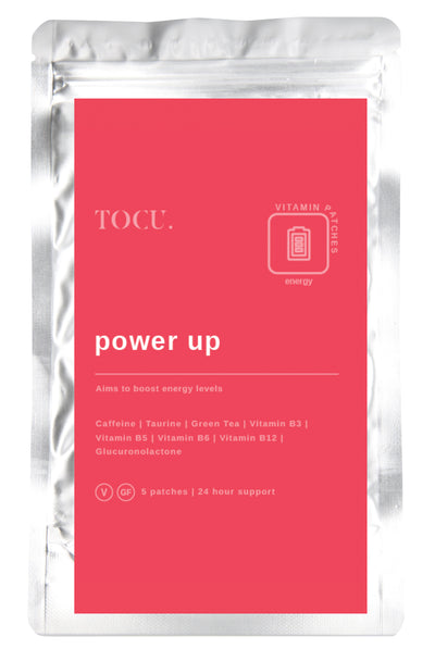 TOCU Power Up Energy Vitamin Patches Travel Size