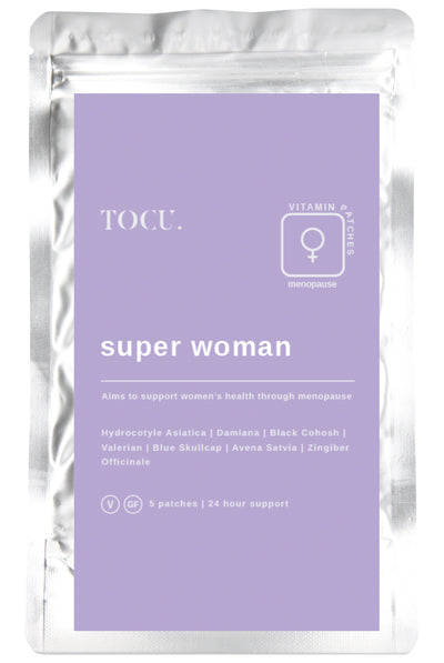 TOCU SUPER WOMAN MENOPAUSE VITAMIN PATCHES - TRAVEL SIZE