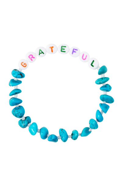 TBalance GRATEFUL MULTI Turquoise Crystal Healing Bracelet