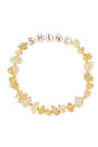 TBalance SHINE GOLD Citrine Crystal Healing Bracelet