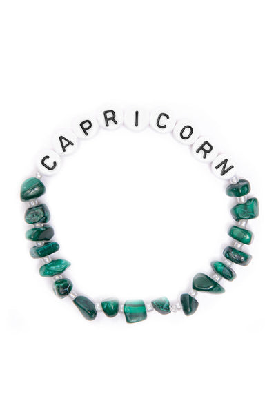 TBalance CAPRICORN Malachite Crystal Healing Bracelet
